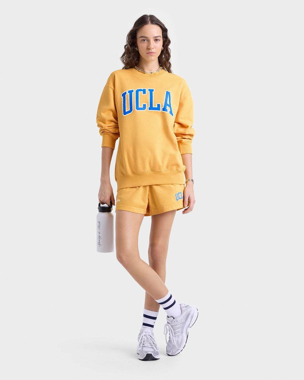 UCLA Ivy Crewneck - Gold/Blue Sporty & Rich US