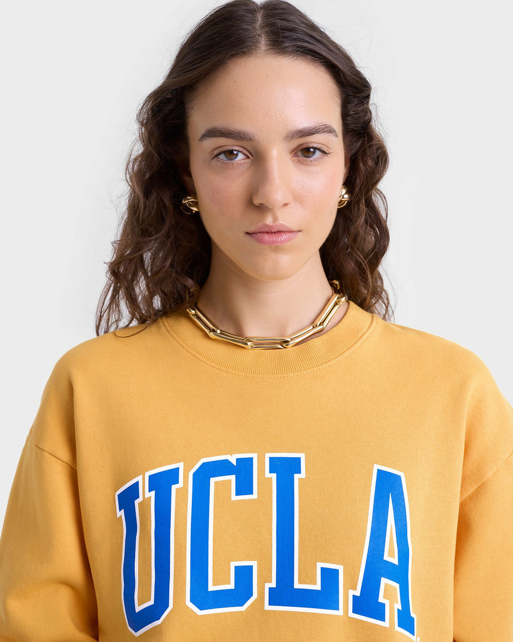 UCLA Ivy Crewneck - Gold/Blue Sporty & Rich US
