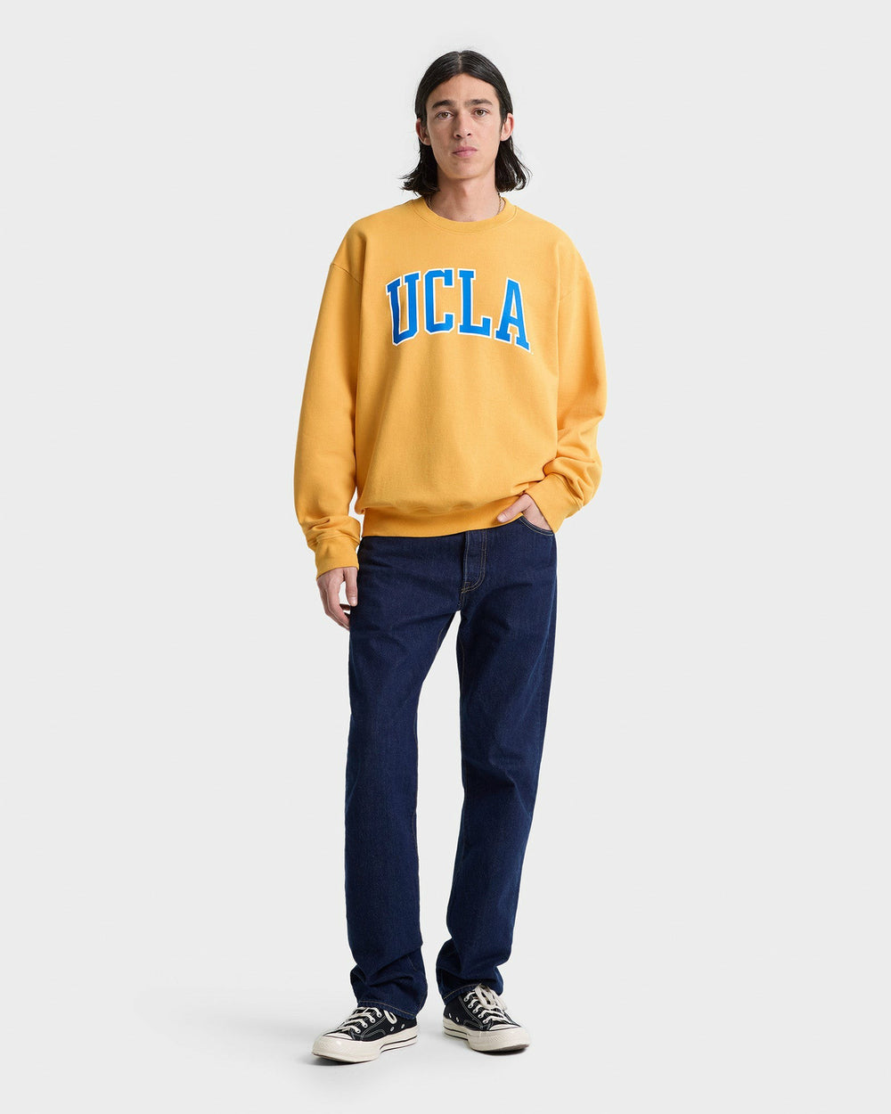 UCLA Ivy Crewneck - Gold/Blue Sporty & Rich US