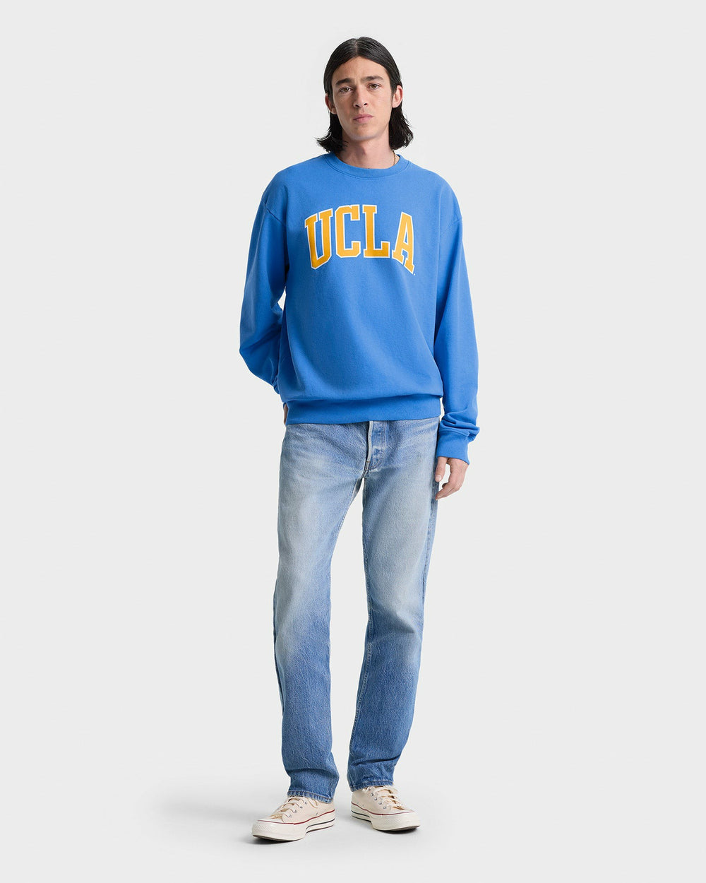 UCLA Ivy Crewneck - Blue/Gold Sporty & Rich Sale
