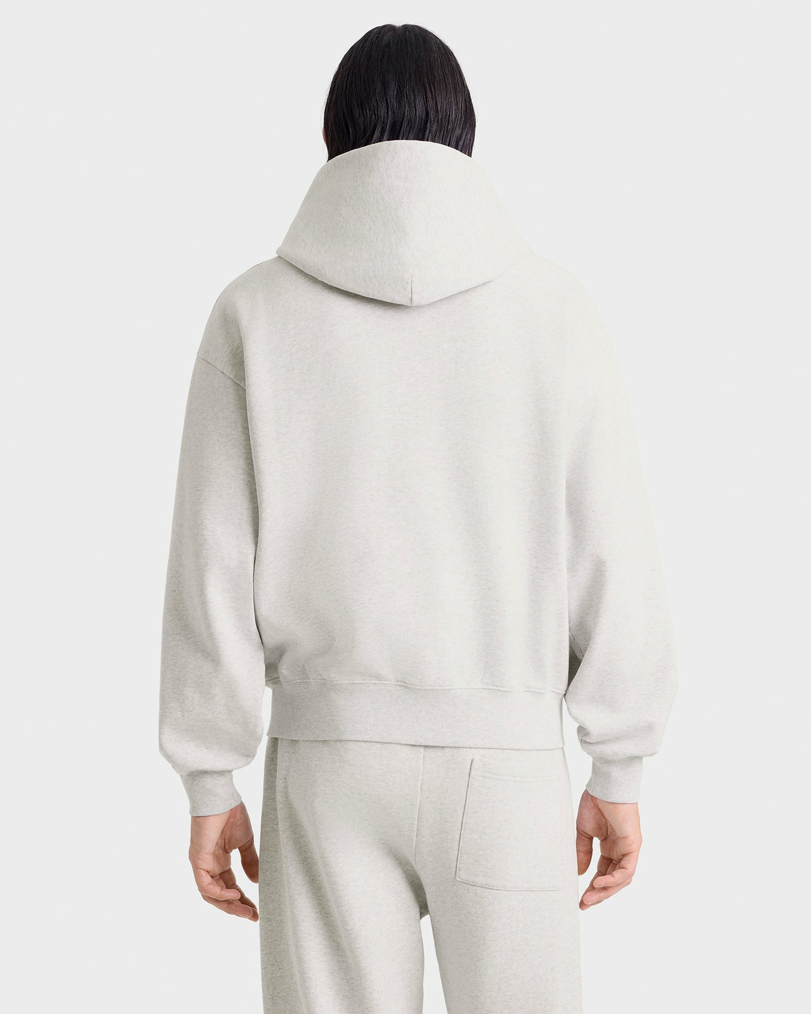 S&R Ivy Zip Hoodie - Heather Gray/Navy Sporty & Rich For Sale