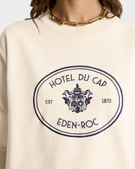 Eden Crest Crewneck - Cream/Navy Sporty & Rich US