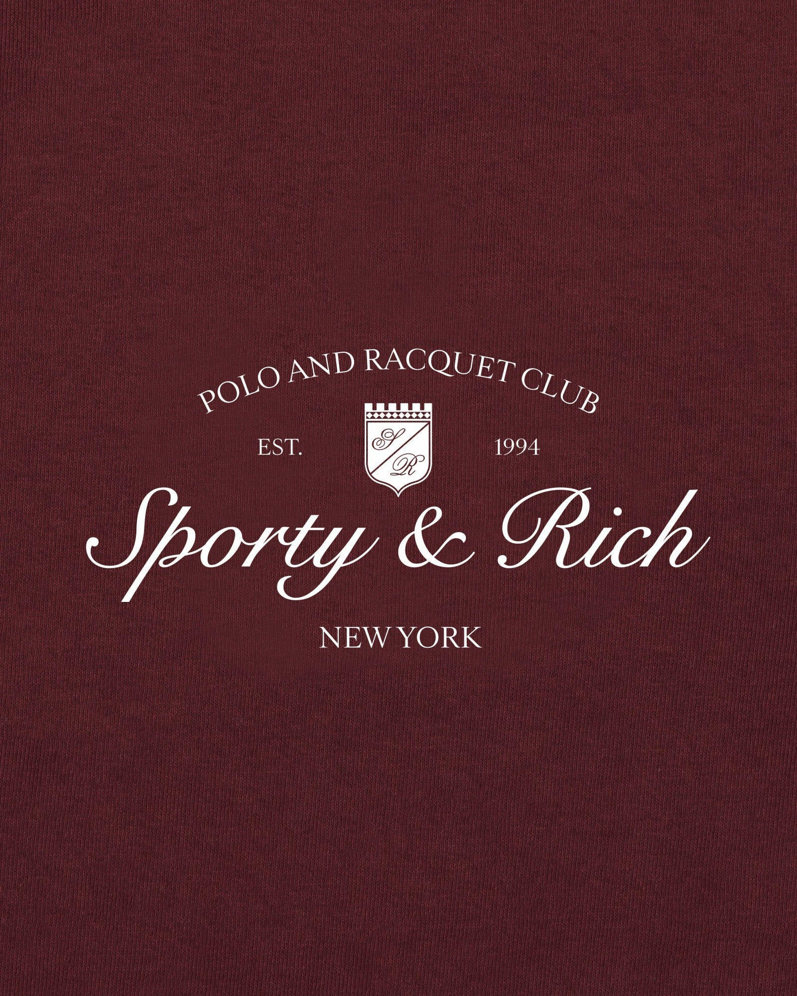 Syracuse T-Shirt - Bordeaux/White Sporty & Rich Sale