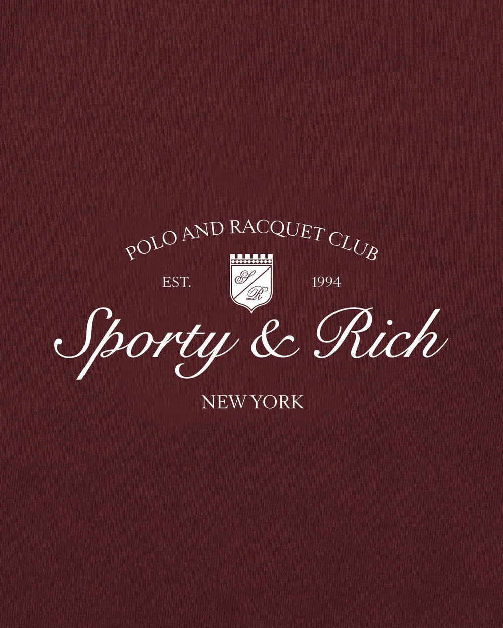 Syracuse T-Shirt - Bordeaux/White Sporty & Rich Sale