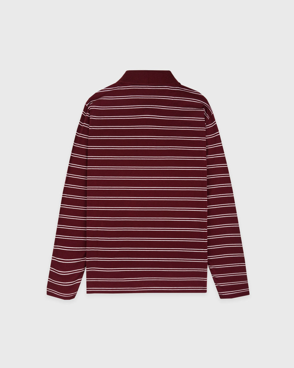Signature Logo Easy Polo - Bordeaux/White Sporty & Rich Discount
