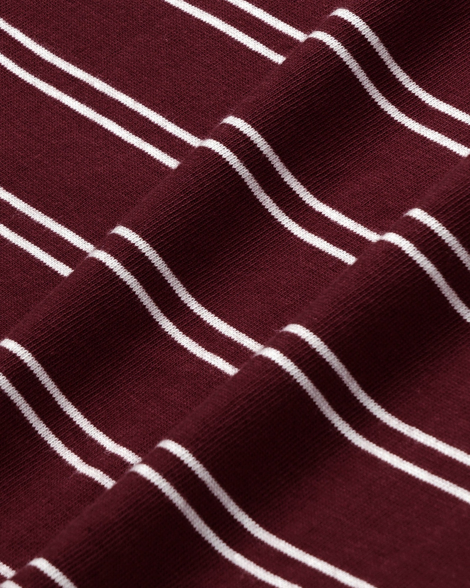 Signature Logo Easy Polo - Bordeaux/White Sporty & Rich Discount