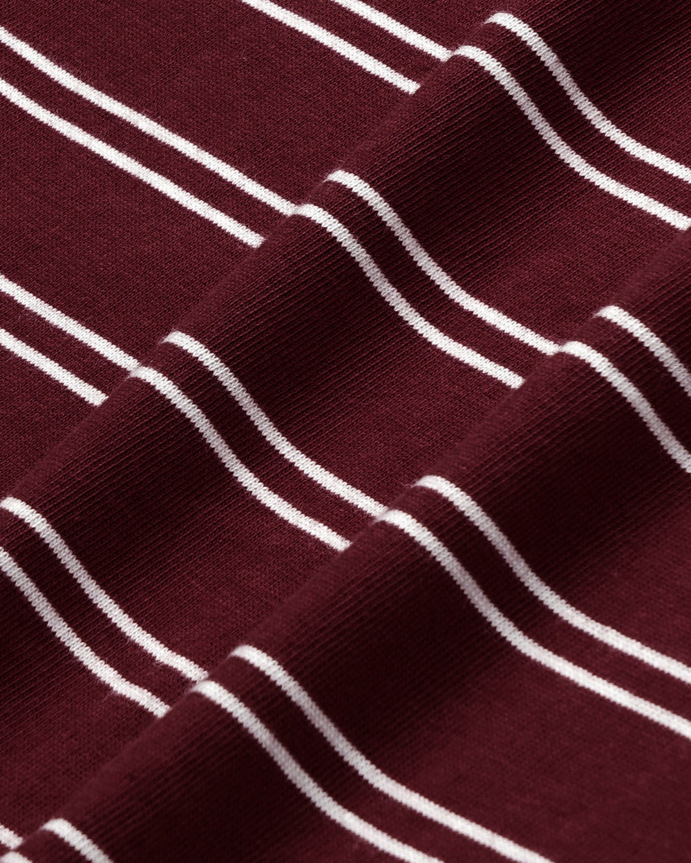 Signature Logo Easy Polo - Bordeaux/White Sporty & Rich Discount