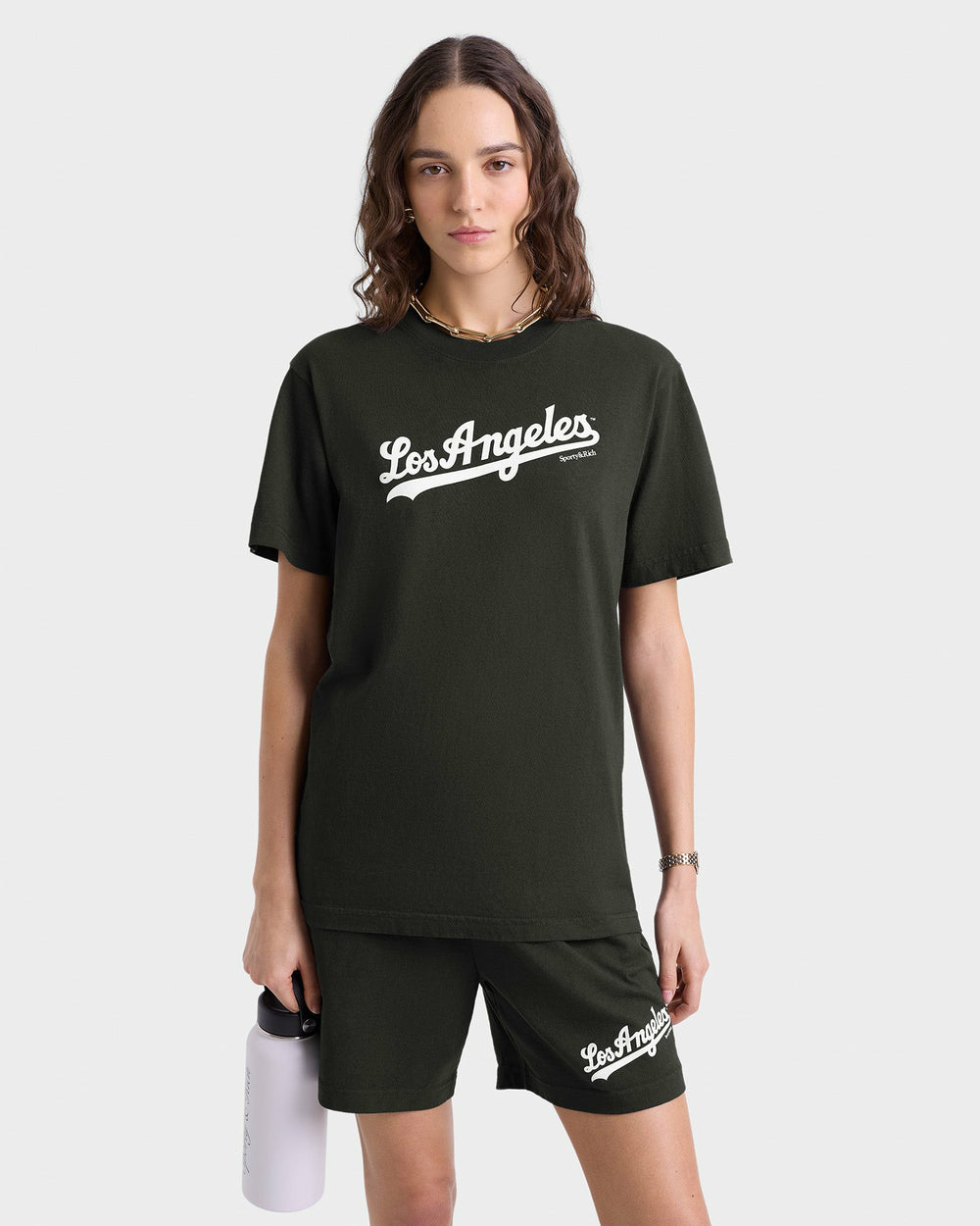 Dodgers T-Shirt - Faded Black/White Sporty & Rich US