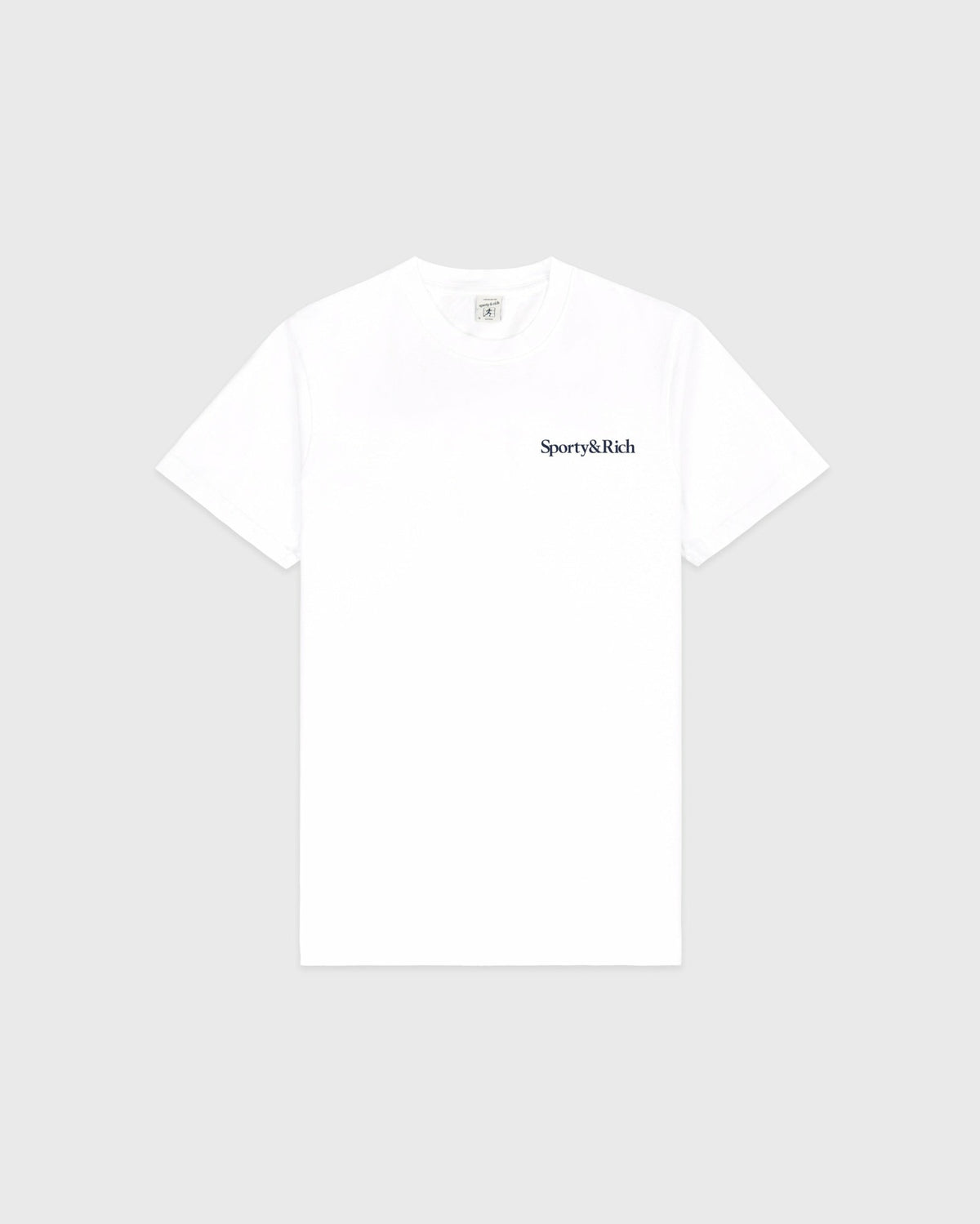 Health Is Wealth T-Shirt - White/Navy Sporty & Rich Online