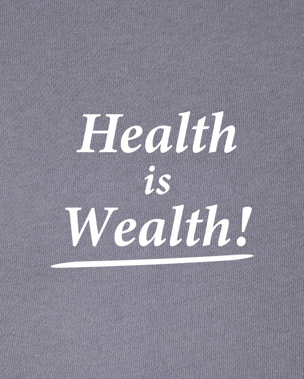 Health Is Wealth T-Shirt - Faded Indigo/White Sporty & Rich Discount