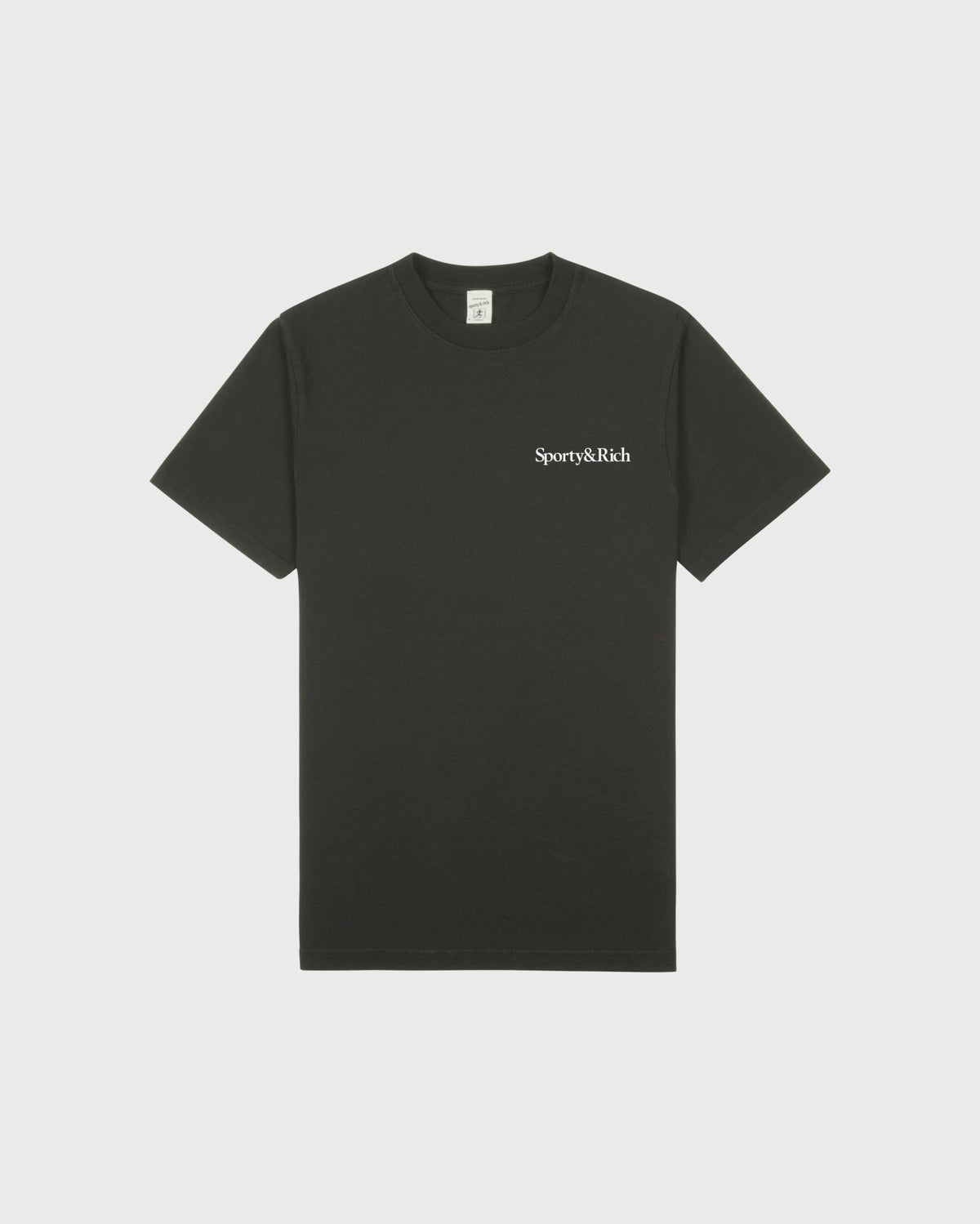 Health Is Wealth T-Shirt - Faded Black/White Sporty & Rich For Sale