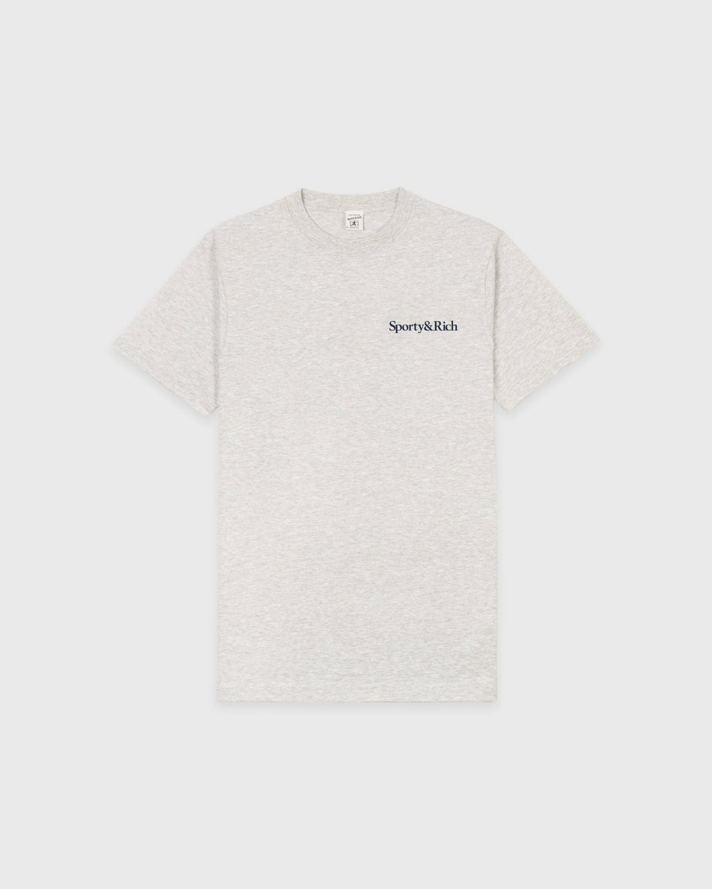 Health Is Wealth T-Shirt - Heather Gray/Navy Sporty & Rich US