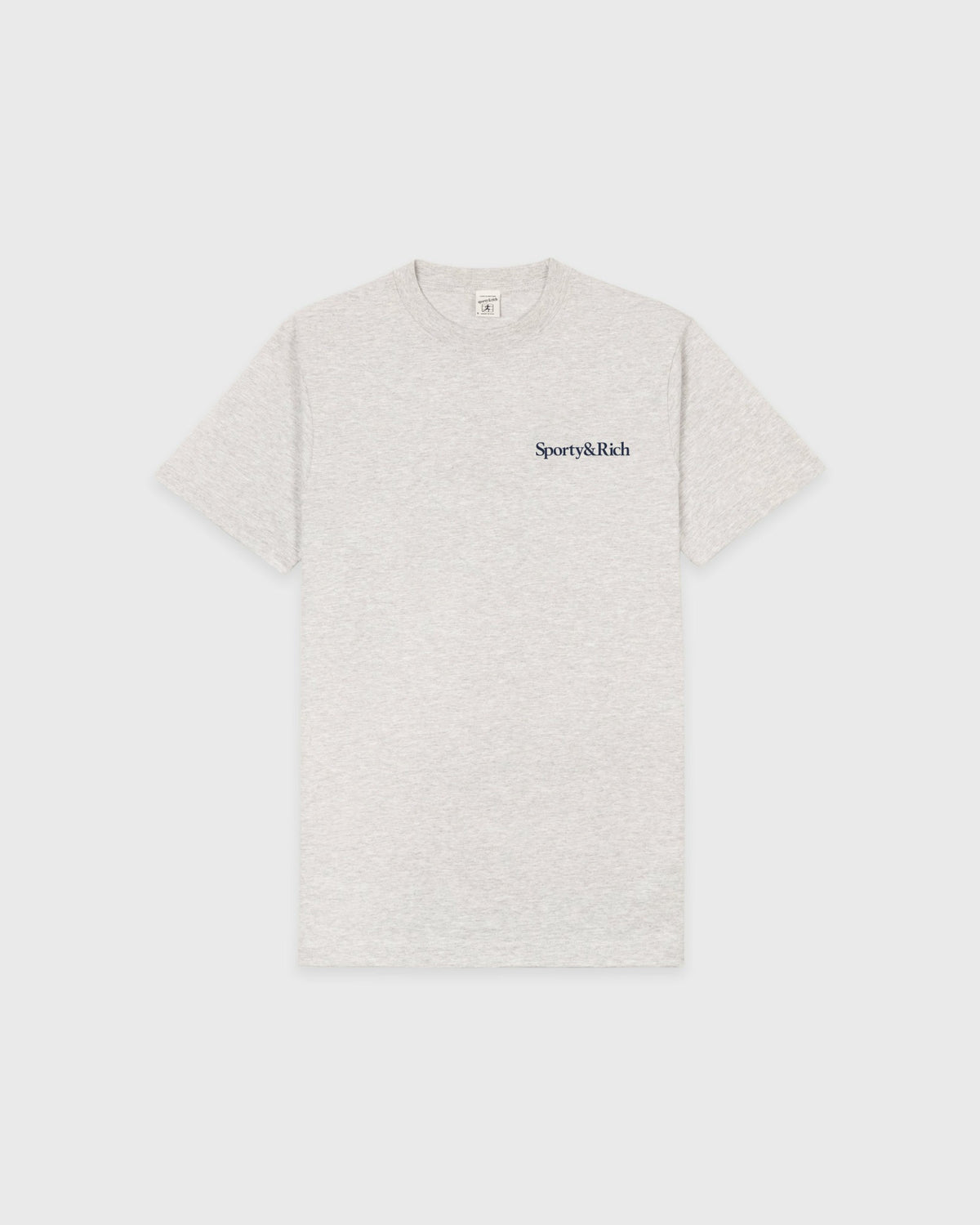 Health Is Wealth T-Shirt - Heather Gray/Navy Sporty & Rich US