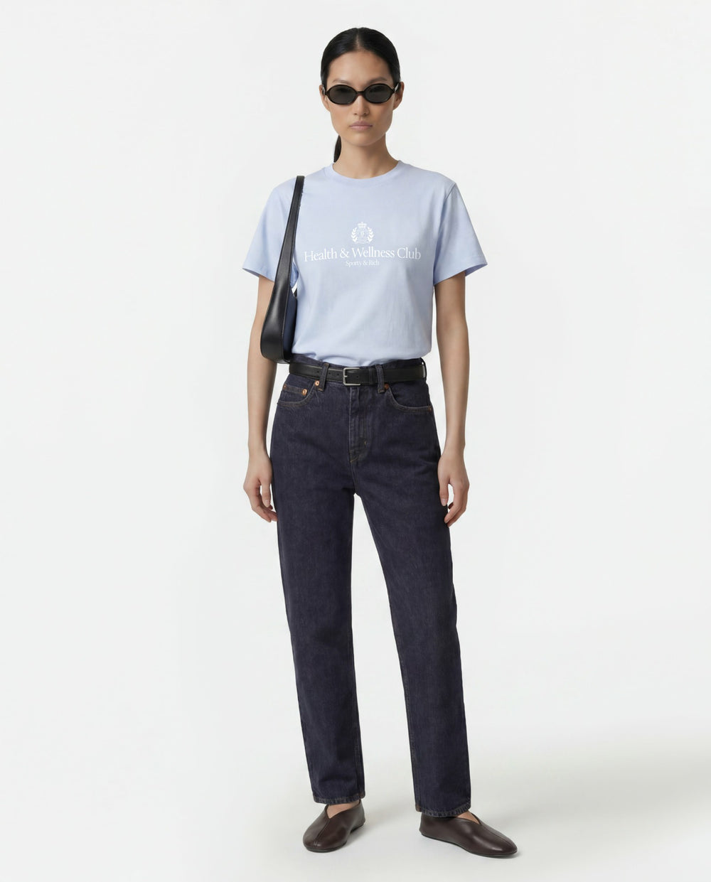 H&W Crest T-Shirt - Ciel Sporty & Rich Sale