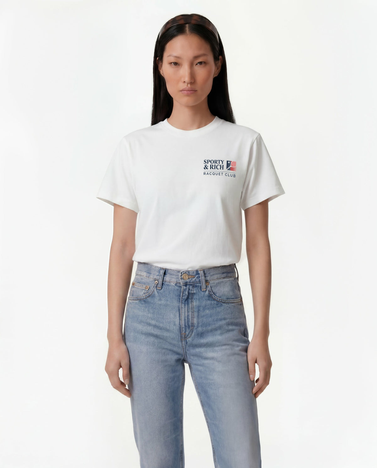 Promo T-Shirt - White Sporty & Rich Online