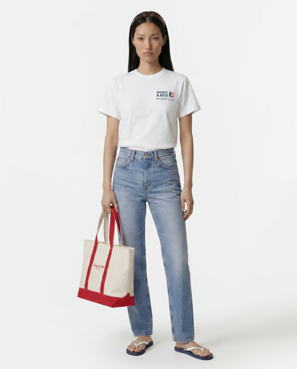 Promo T-Shirt - White Sporty & Rich Online