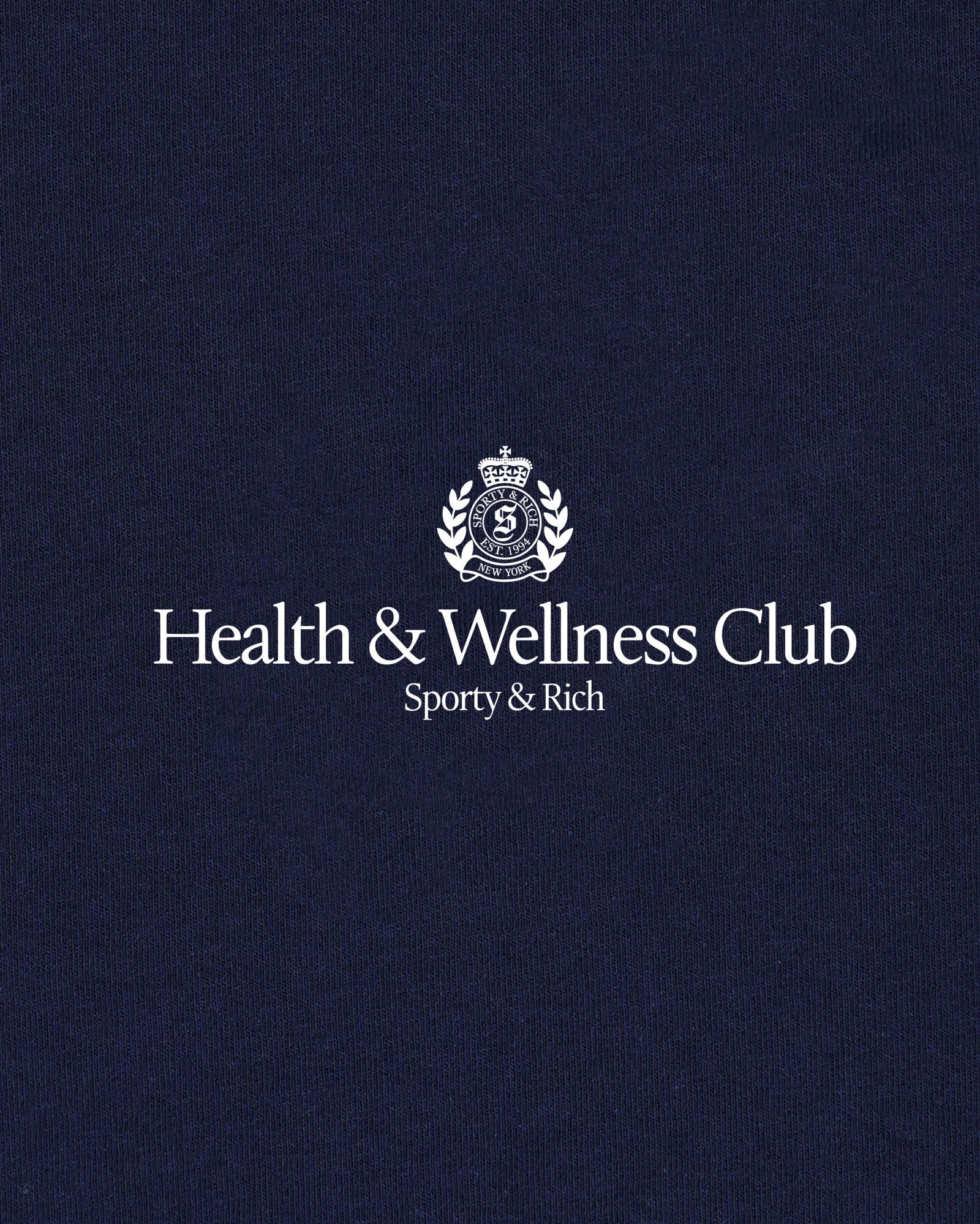 H&W Crest T-Shirt - Dark Navy Sporty & Rich Discount