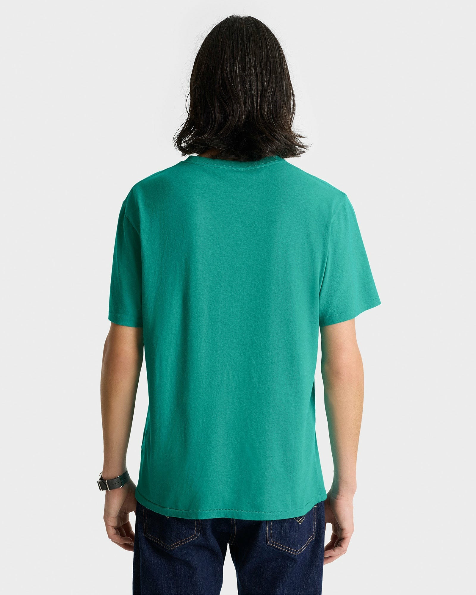 Varsity Crest Soft T-Shirt - Spring Green/White Sporty & Rich Outlet