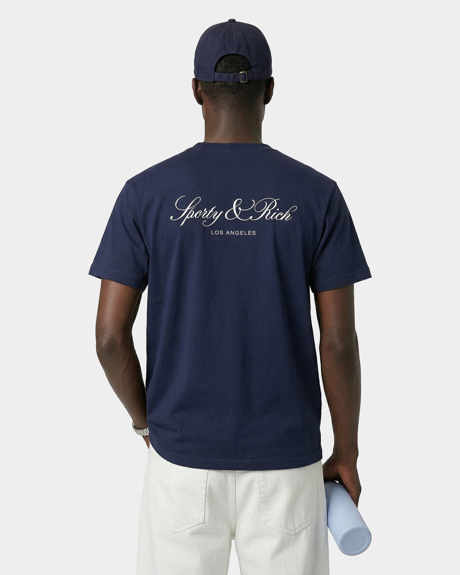 Vendome LA T-Shirt - Navy/White Sporty & Rich US