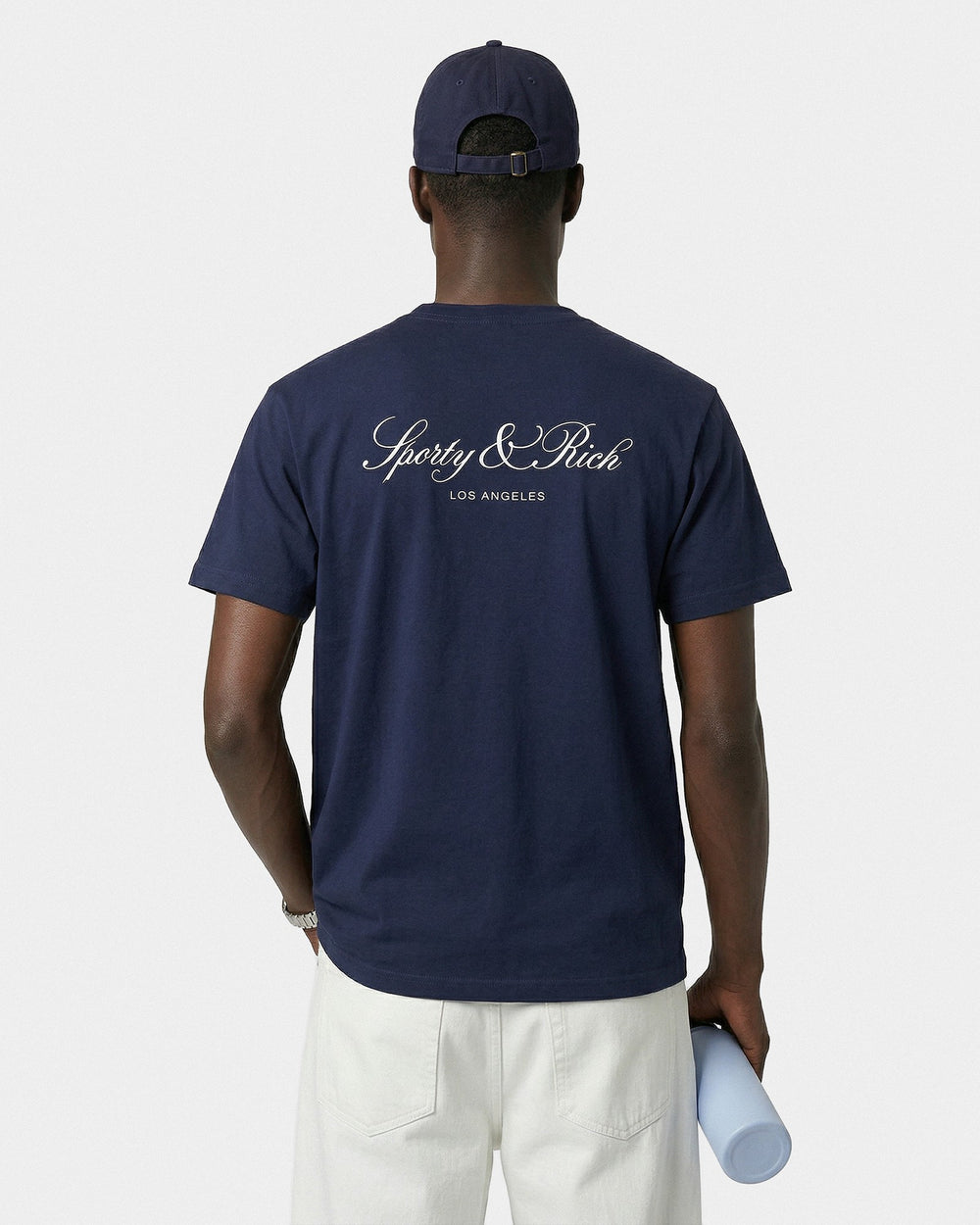 Vendome LA T-Shirt - Navy/White Sporty & Rich US