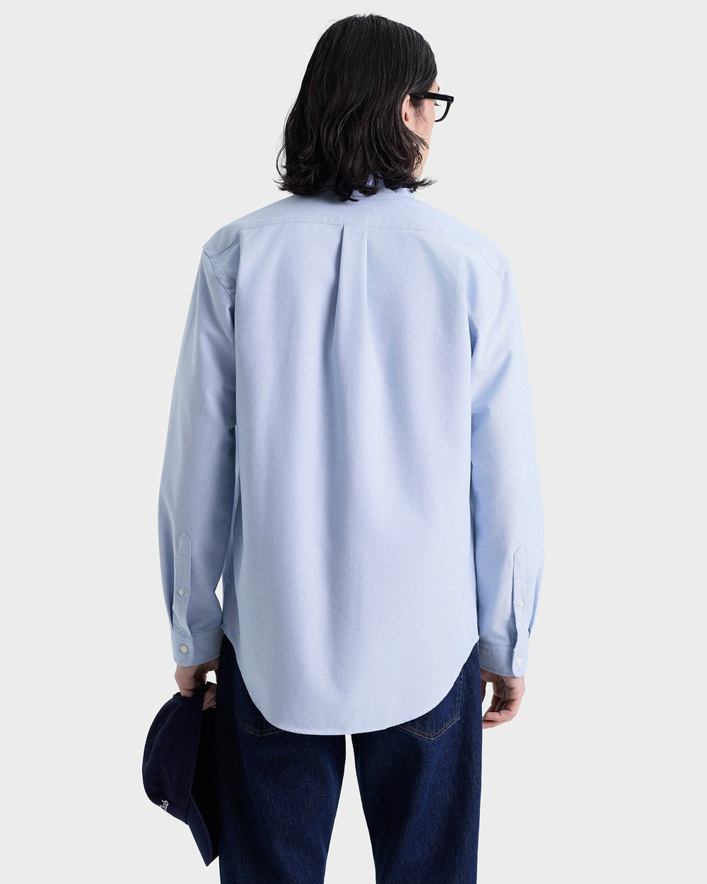 Nautical Oversized Oxford Shirt Men - Blue Sporty & Rich Sale
