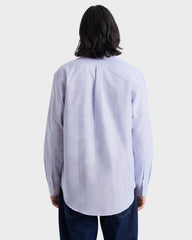 SRC Oversized Oxford Shirt Men - Navy Stripe Sporty & Rich Online