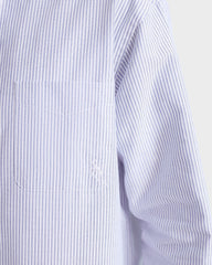 SRC Oversized Oxford Shirt Men - Navy Stripe Sporty & Rich Online