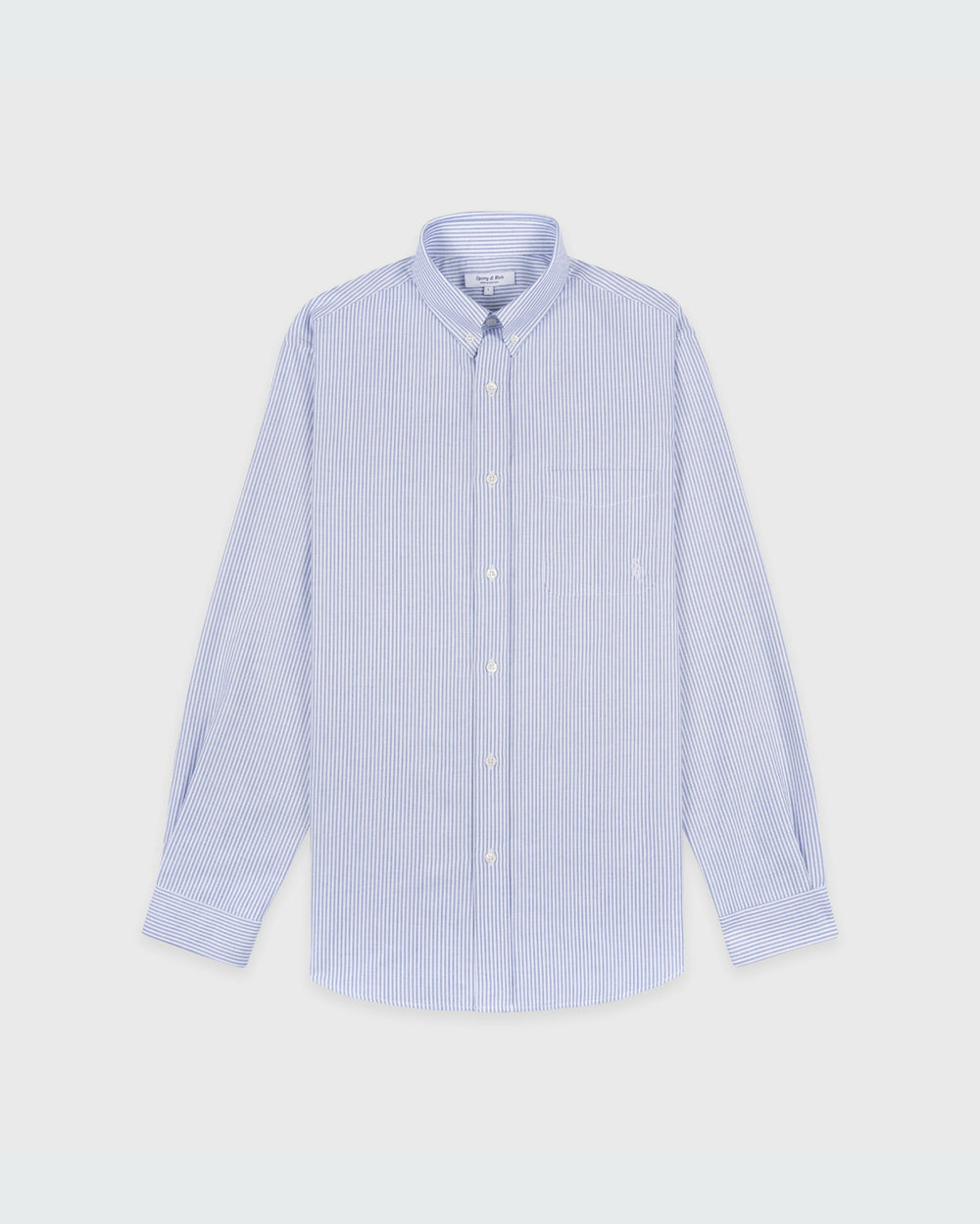SRC Oversized Oxford Shirt Men - Navy Stripe Sporty & Rich Online