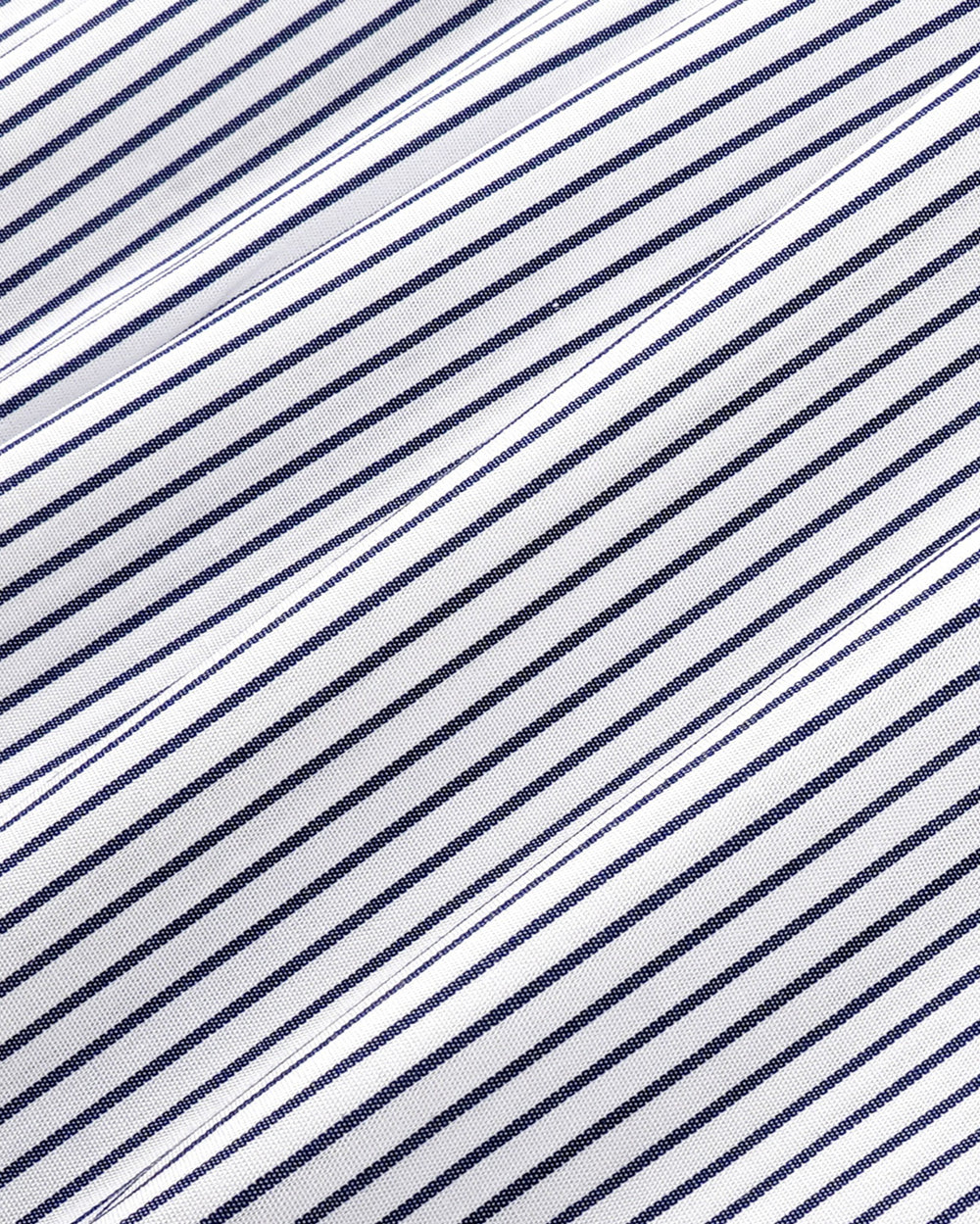 Yankees Serif Oversized Shirt - Navy Striped Sporty & Rich For Sale