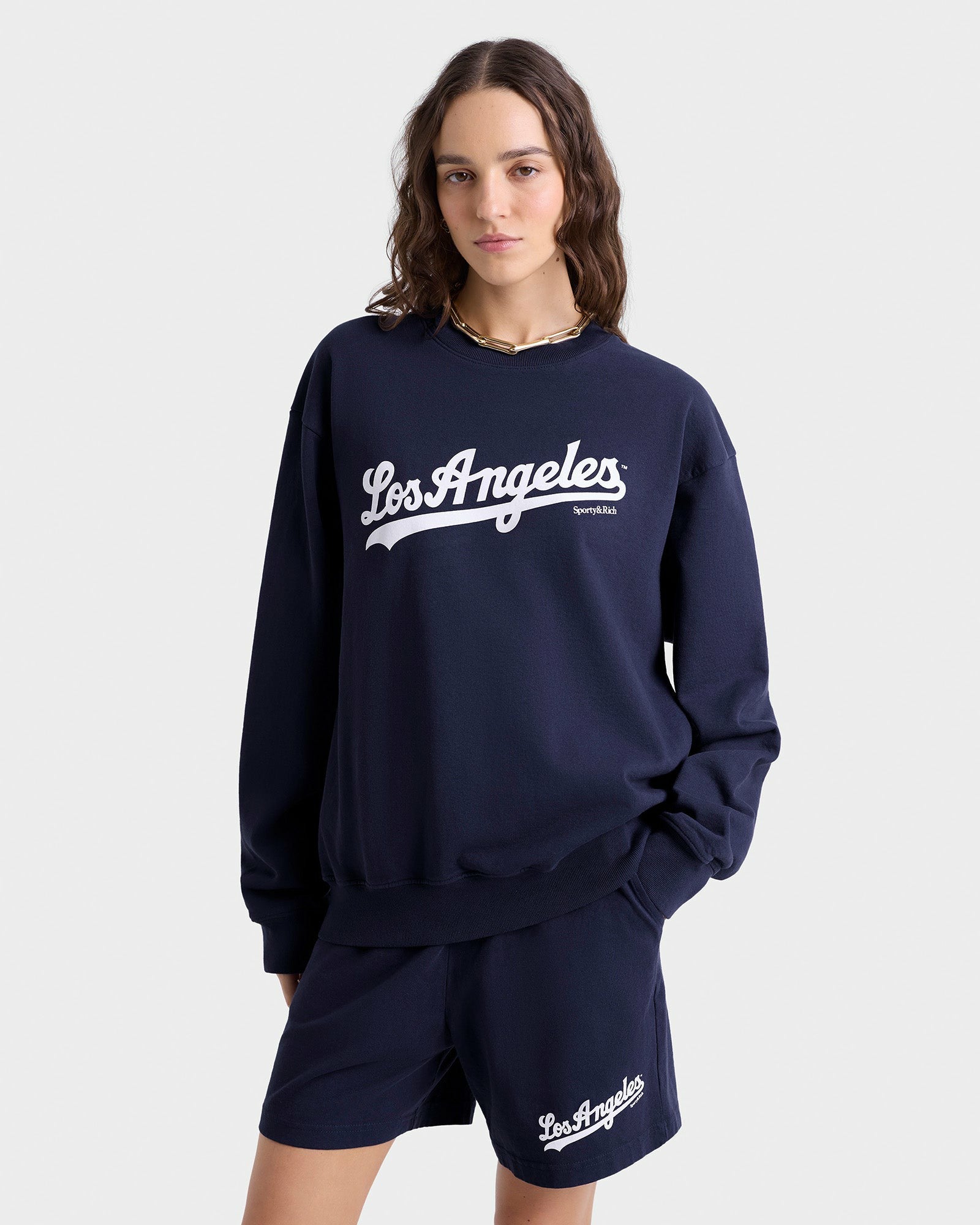Dodgers Gym Short - Navy/White Sporty & Rich US