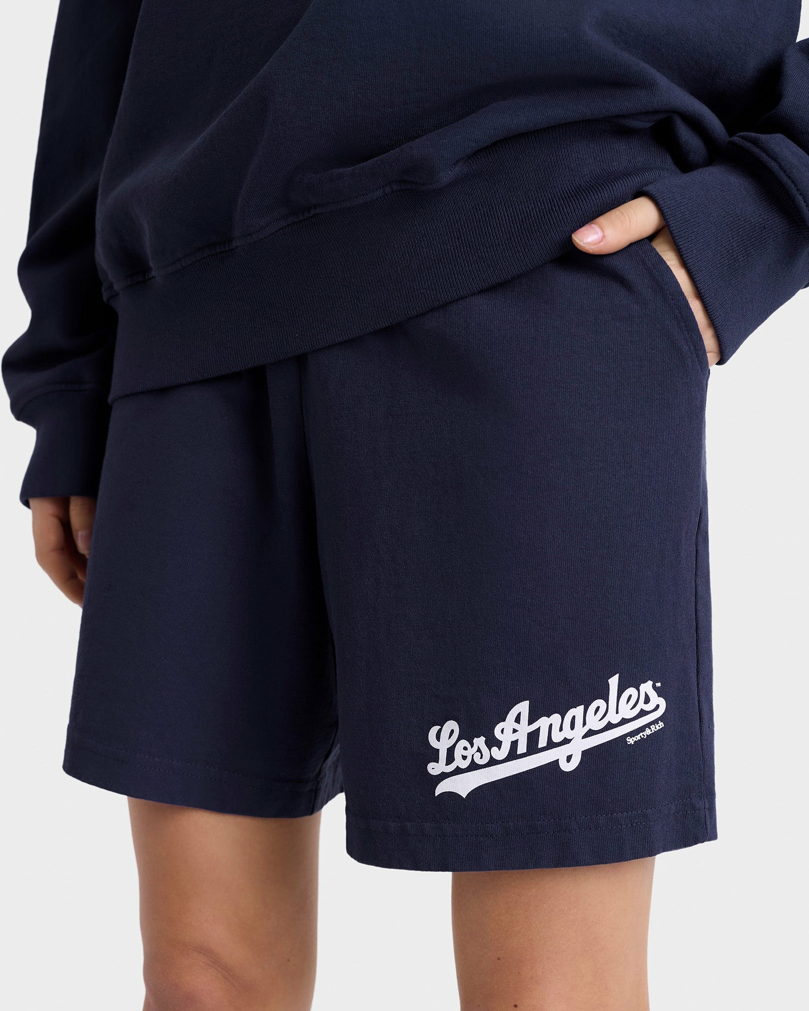 Dodgers Gym Short - Navy/White Sporty & Rich US
