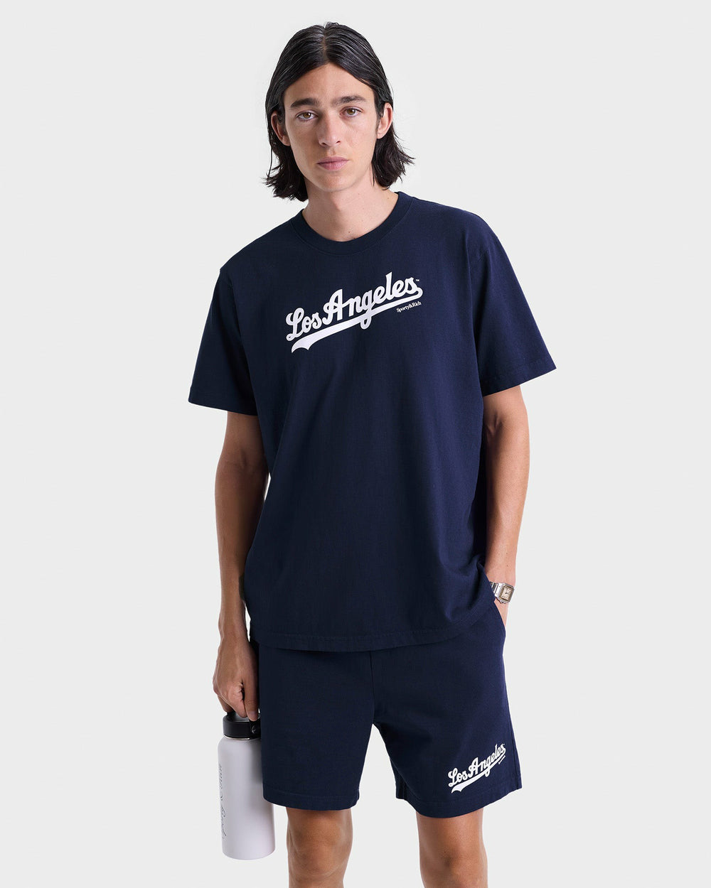 Dodgers Gym Short - Navy/White Sporty & Rich US