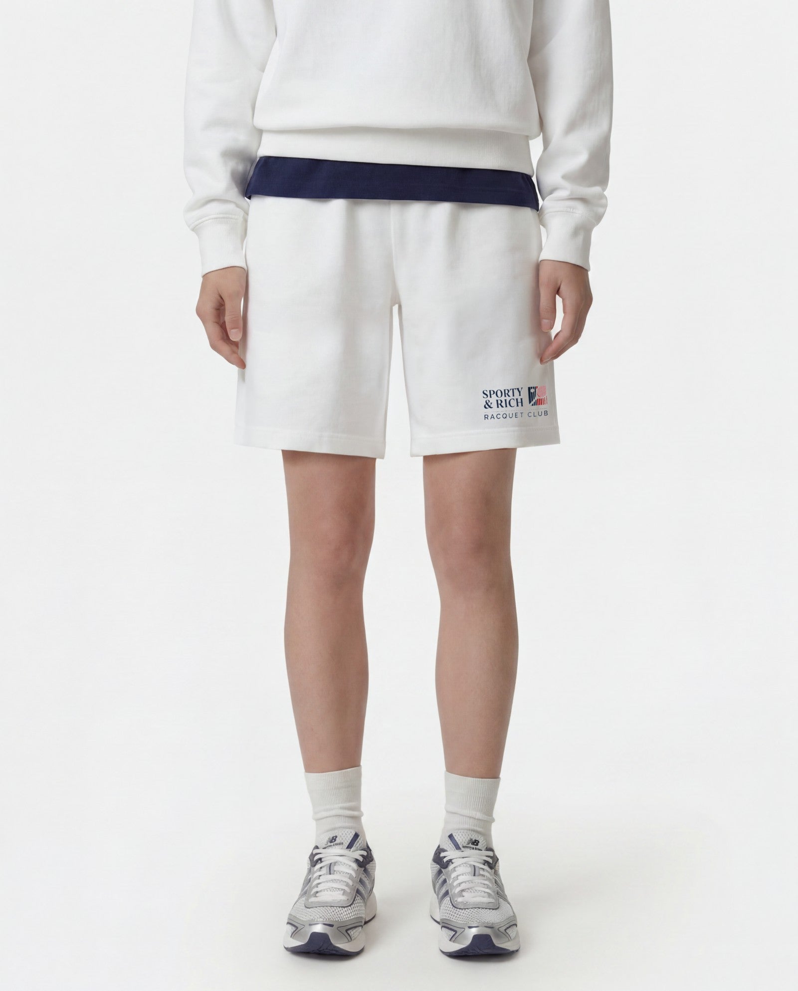 Promo Gym Short - White Sporty & Rich Online