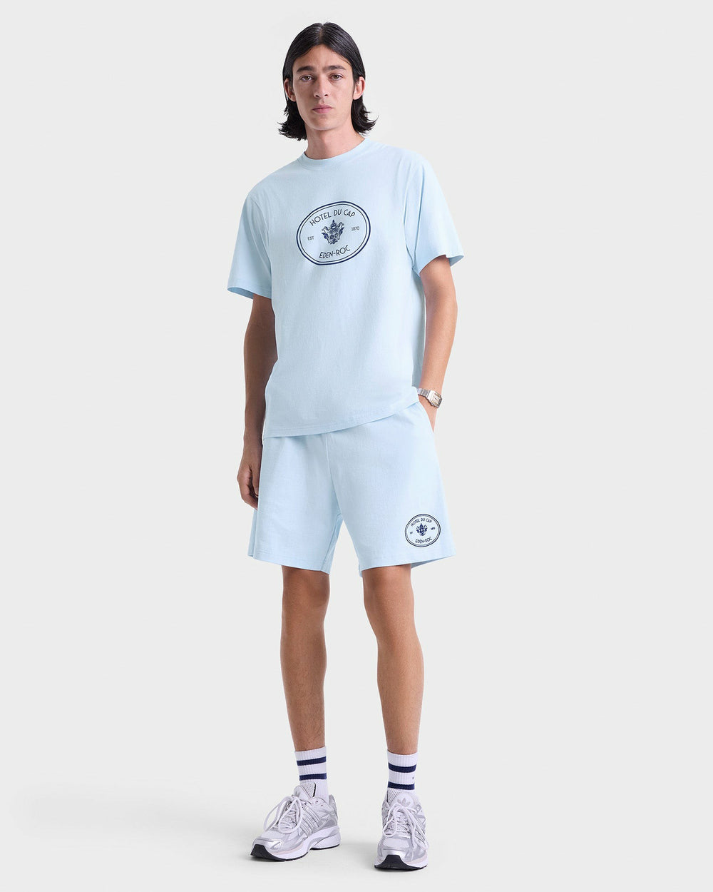 Eden Crest Gym Short - Ciel/Navy Sporty & Rich Discount
