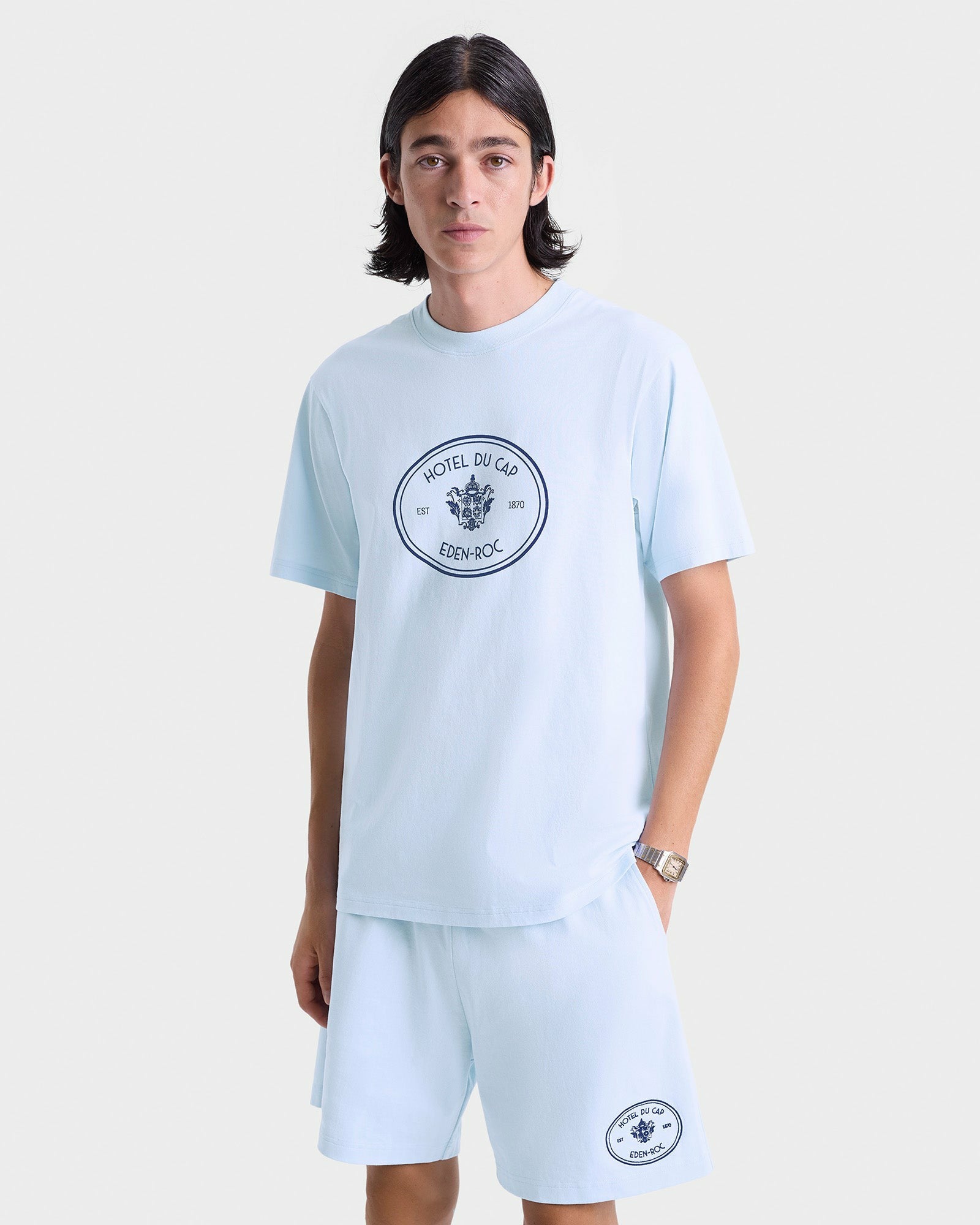 Eden Crest Gym Short - Ciel/Navy Sporty & Rich Discount