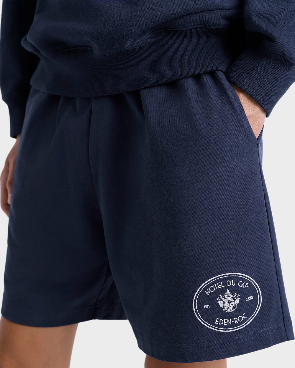 Eden Crest Gym Short - Navy/White Sporty & Rich For Sale
