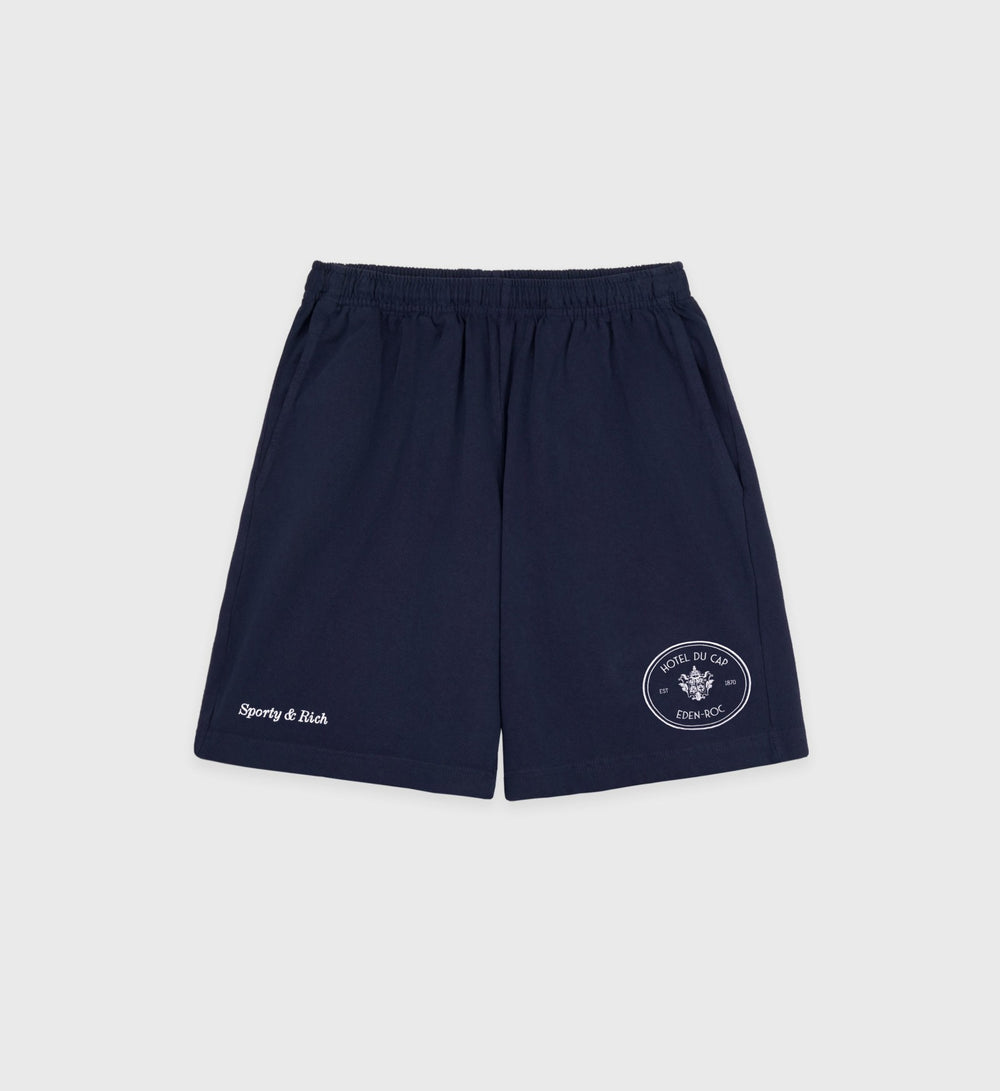 Eden Crest Gym Short - Navy/White Sporty & Rich For Sale