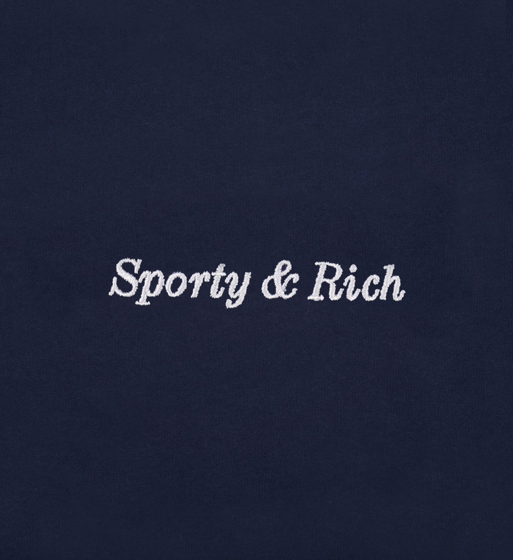 Eden Crest Gym Short - Navy/White Sporty & Rich For Sale