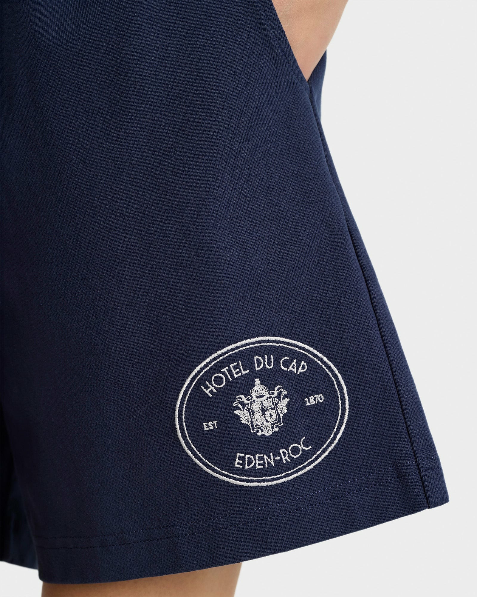 Eden Crest Gym Short - Navy/White Sporty & Rich For Sale