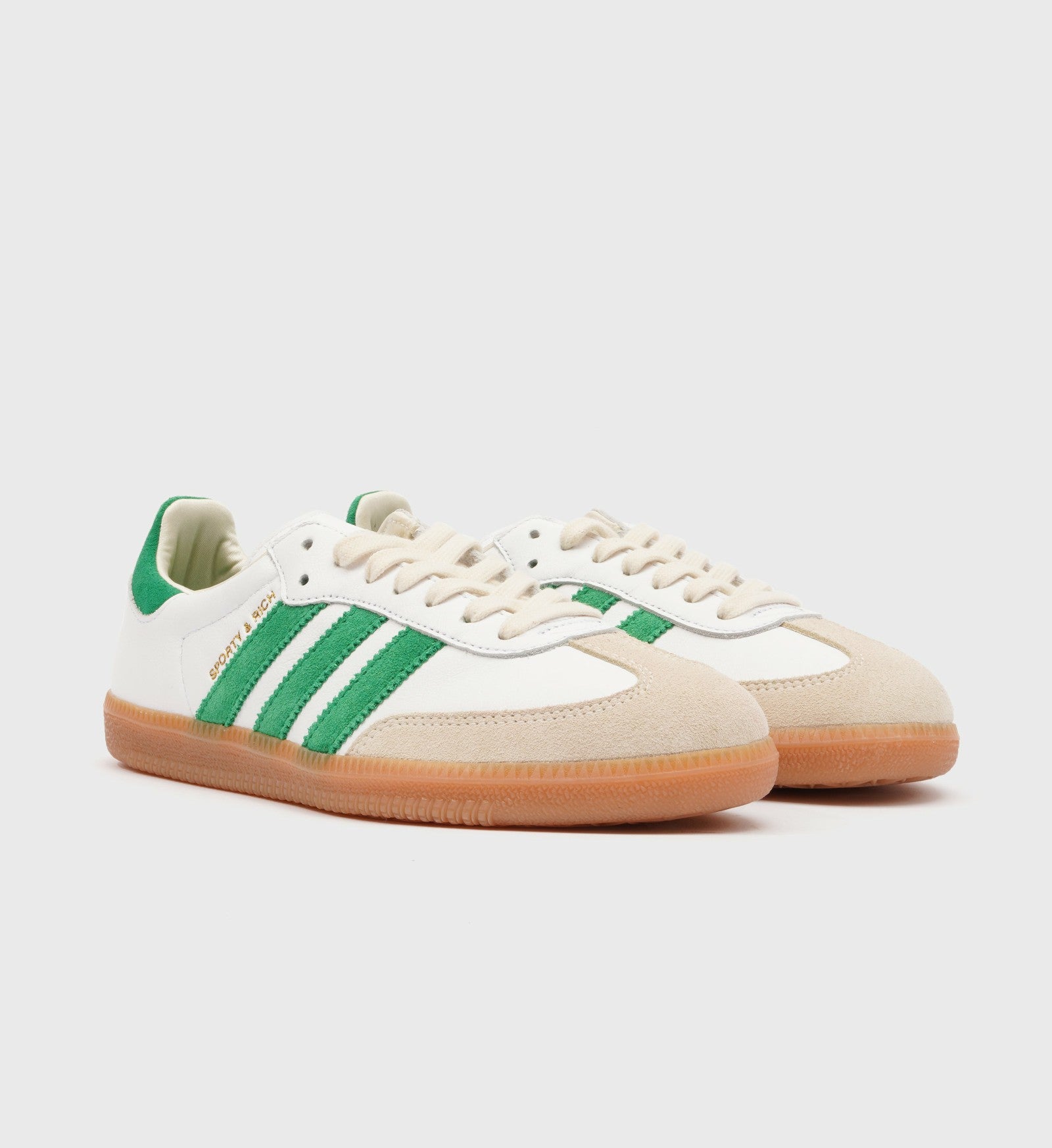 Samba - White/Jolly Green Sporty & Rich US