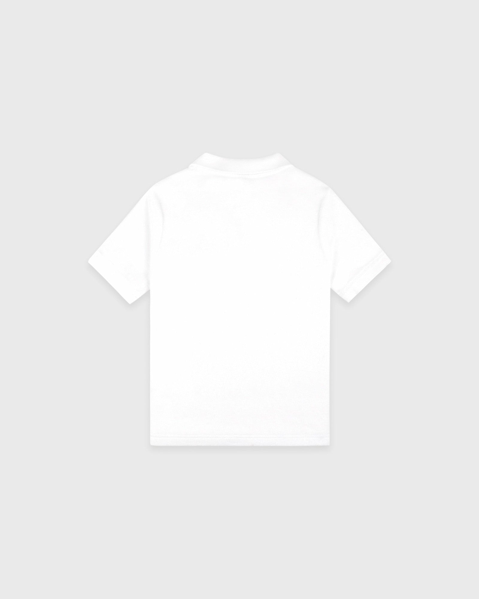 Signature Logo Kids Terry Polo - White/Light Navy Sporty & Rich Outlet
