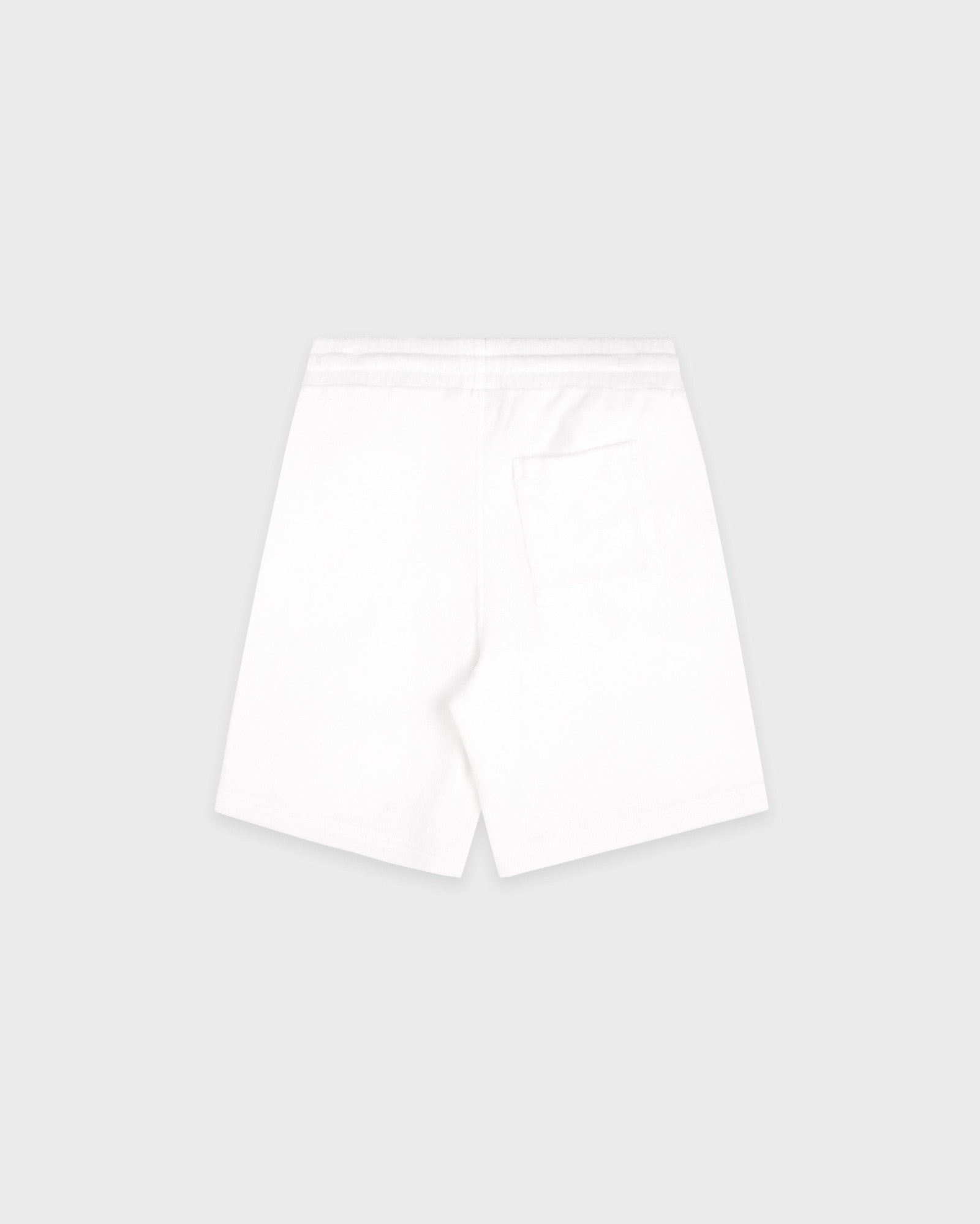 Signature Logo Kids Terry Short - White/Light Navy Sporty & Rich US