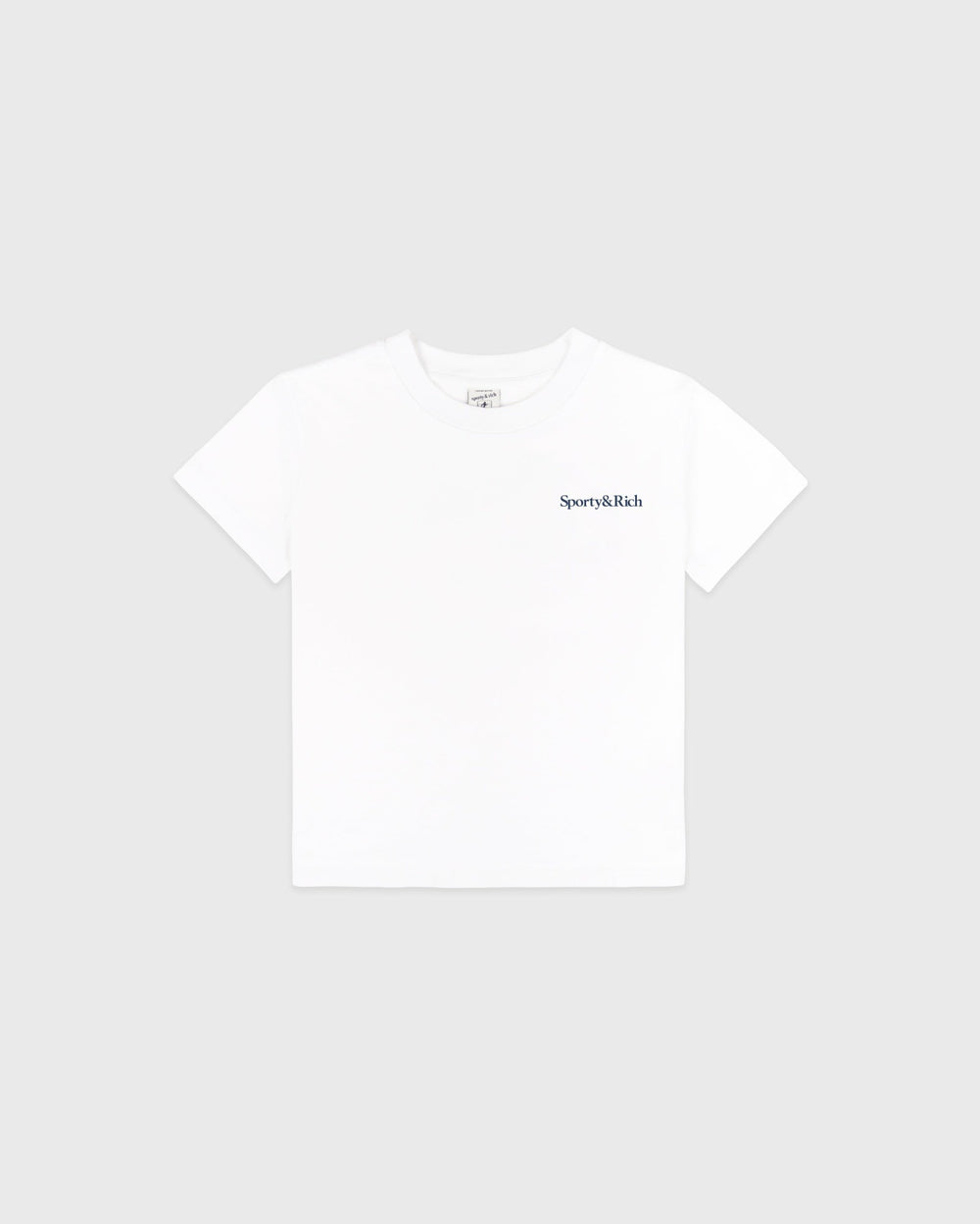 Drink More Water Kids T-Shirt - White/Light Navy Sporty & Rich Online