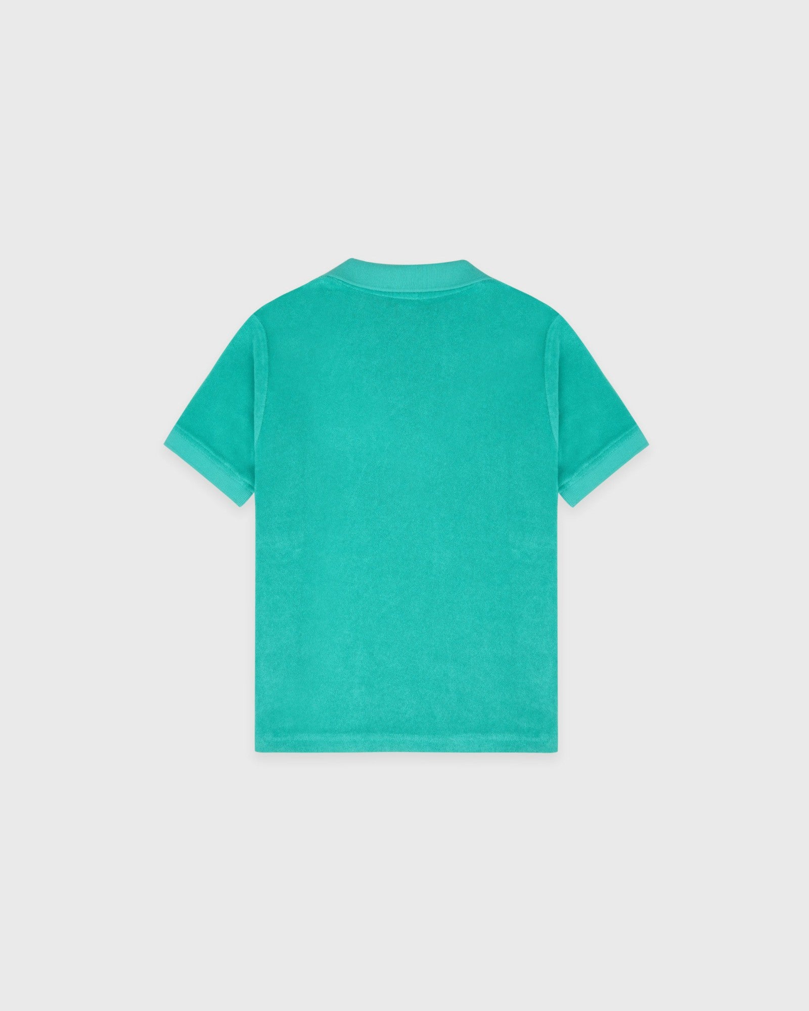 Signature Logo Kids Terry Polo - Amalfi Green/White Sporty & Rich Discount