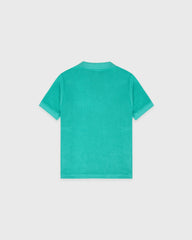 Signature Logo Kids Terry Polo - Amalfi Green/White Sporty & Rich Discount