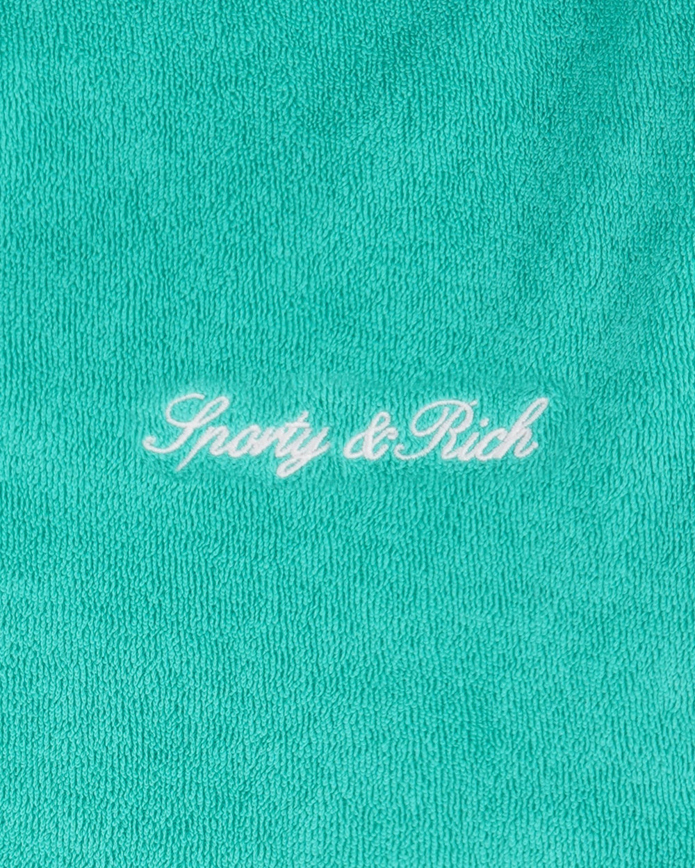Signature Logo Kids Terry Short - Amalfi Green/White Sporty & Rich For Sale