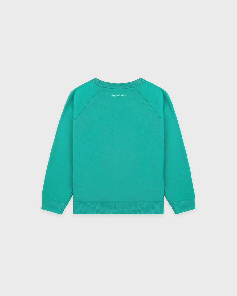 Be Nice Kids Crewneck - Amalfi Green/White Sporty & Rich Outlet