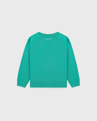 Be Nice Kids Crewneck - Amalfi Green/White Sporty & Rich Outlet