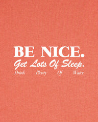 Be Nice Kids T-Shirt - Flamingo/White Sporty & Rich Online