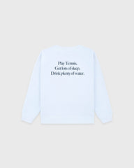 Play Tennis Kids Crewneck - Ciel Sporty & Rich Discount